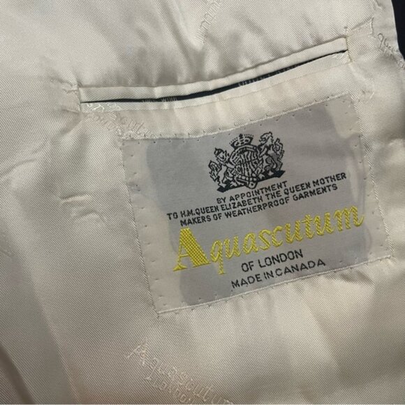 Vintage quascutum ondon avy lue ool lazer - Picture 7 of 15